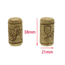 10pcs/Bag, Mussels New Unused Straight Natural Cork Wine Corks Wine Storage Materials 21* 38mm Bar Winemaking Cork Tools