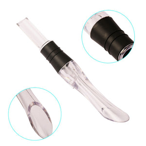 2017 Acrylic Aerating Pourer Decanter Wine Aerator Spout Pourer Cut Portable Wine Aerator Pourer Bar Wine Accessories