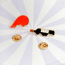2PCS/SET Heart And Wine Pin Set Broken Heart Puzzle Piece One Pair Brooches Hard Enamel Wine pins Heart pins Accessories