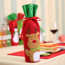Christmas Decorations Santa Claus Wine Bottle Bags Snowman Gifts Champagne Sequins Holders Xmas Home Dinner Party Table Decors