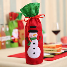 Christmas Decorations Santa Claus Wine Bottle Bags Snowman Gifts Champagne Sequins Holders Xmas Home Dinner Party Table Decors
