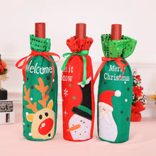 Christmas Decorations for Home Santa Claus Champagne Wine Bottle Cover Sequins Holders Table Decor 2018 Navidad New Year Gifts