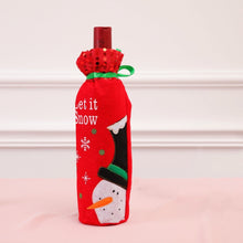 Christmas Decorations for Home Santa Claus Champagne Wine Bottle Cover Sequins Holders Table Decor 2018 Navidad New Year Gifts