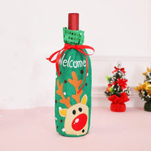 Christmas Decorations for Home Santa Claus Champagne Wine Bottle Cover Sequins Holders Table Decor 2018 Navidad New Year Gifts