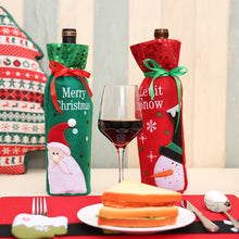 Christmas Decorations for Home Santa Claus Champagne Wine Bottle Cover Sequins Holders Table Decor 2018 Navidad New Year Gifts