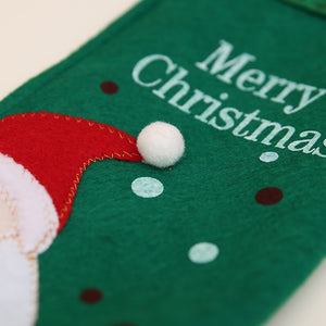 Christmas Decorations for Home Santa Claus Champagne Wine Bottle Cover Sequins Holders Table Decor 2018 Navidad New Year Gifts