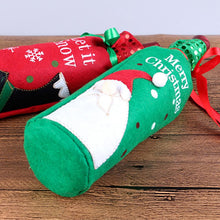 Christmas Wine Bottle Decor Santa Claus Snowman Deer Bottle Cover Clothes Kitchen Decoration for New Year Xmas Dinner Party