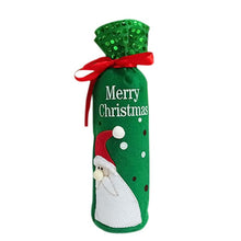 Christmas Wine Bottle Decor Santa Claus Snowman Deer Bottle Cover Clothes Kitchen Decoration for New Year Xmas Dinner Party