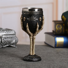 Coolest Gothic Resin Stainless Steel Dragon Skull Goblet Retro Claw Wine Glass Cocktail Glasses Whiskey Cup Party Bar Drinkware