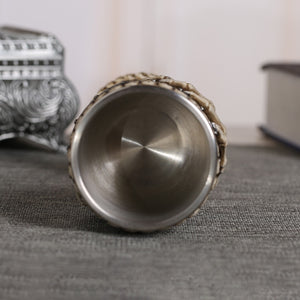 Coolest Gothic Resin Stainless Steel Dragon Skull Goblet Retro Claw Wine Glass Cocktail Glasses Whiskey Cup Party Bar Drinkware