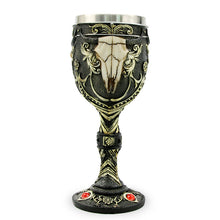 Coolest Gothic Resin Stainless Steel Dragon Skull Goblet Retro Claw Wine Glass Cocktail Glasses Whiskey Cup Party Bar Drinkware