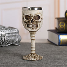 Coolest Gothic Resin Stainless Steel Dragon Skull Goblet Retro Claw Wine Glass Cocktail Glasses Whiskey Cup Party Bar Drinkware