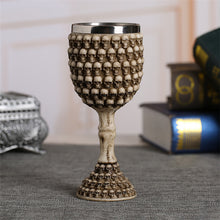 Coolest Gothic Resin Stainless Steel Dragon Skull Goblet Retro Claw Wine Glass Cocktail Glasses Whiskey Cup Party Bar Drinkware