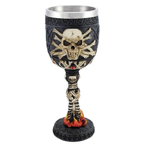 Coolest Gothic Resin Stainless Steel Dragon Skull Goblet Retro Claw Wine Glass Cocktail Glasses Whiskey Cup Party Bar Drinkware