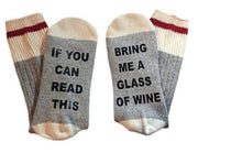 Custom wine socks If You can read this Bring Me a Glass of Wine Socks autumn spring fall 2018 new Dobby Halloween Sock Drop ship