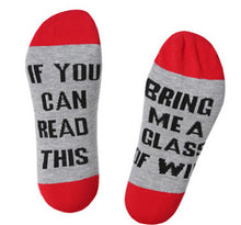 Custom wine socks If You can read this Bring Me a Glass of Wine Socks autumn spring fall 2018 new Dobby Halloween Sock Drop ship