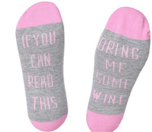 Custom wine socks If You can read this Bring Me a Glass of Wine Socks autumn spring fall 2018 new Dobby Halloween Sock Drop ship