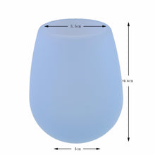 DEWEL 4 pieces Silicone Wine Glass Outdoor Cup for Drinking Water Beer Whiskey Unbreakable Wine Glass 12 oz