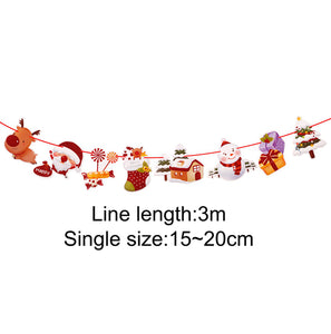 FENGRISE Christmas Decorations For Home Christmas Navidad 2018 Santa Claus Reindeer Wine Bottle Cover Holders Xmas Ornaments