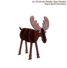 FENGRISE Christmas Decorations For Home Christmas Navidad 2018 Santa Claus Reindeer Wine Bottle Cover Holders Xmas Ornaments