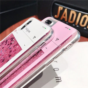 For iphone X case red Wine Cup Liquid Transparent Case For Apple iPhone 7 6 6S 8 plus XR XS MAX Phone Cases Back Covers
