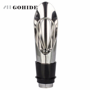 GUH 3pcs/lots Stainless Steel Wine Stopper Pouring Device Dual Wine Bottle Stopper Guide Liquor Pourers Free Flow Bottle Stopper