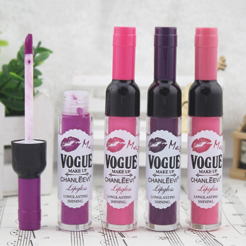 Liquid Lipstick Wine Bottle Lip Gloss Long Lasting Makeup Waterproof Matte Lipsticks
