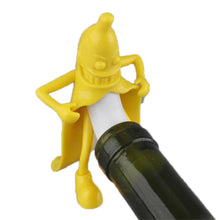 Mr Banana Novelty Cartoon Red Wine Bottle ABS Stopper Beer Stopper Cork Q3