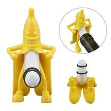 Mr Banana Novelty Cartoon Red Wine Bottle ABS Stopper Beer Stopper Cork Q3