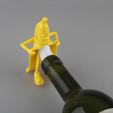 Mr. banana Wine Stopper Bottle Cap Champagne Silicone Bars Bottle Stopper Funny Kitchen Bar Tools Gifts #11020