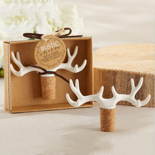 New Hot Popular Design Antler Deer Wine Champagne Bottle Sealer Cork Red Wine Plug Stopper Novelty Wedding Favors Creative Gifts