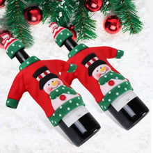 Ourwarm 3pcs Wine Bottle Cover Cloth New Year's Products Christmas Decoration Party Supplies 2018 Gifts New Year Decor for Home