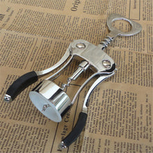 Professional Stainless Steel Wine Bottle Opener Handle Pressure Corkscrew Red Wine Opener Kitchen Accessory Bar Tool 301-0653