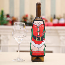 Small Apron bottle Wine Cover Christmas Sexy Lady/Xmas Dog/Santa Pinafore red wine bottle wrapper Holiday Bottle clothes Dress