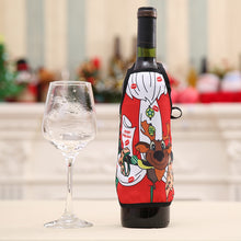 Small Apron bottle Wine Cover Christmas Sexy Lady/Xmas Dog/Santa Pinafore red wine bottle wrapper Holiday Bottle clothes Dress