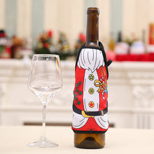 Small Apron bottle Wine Cover Christmas Sexy Lady/Xmas Dog/Santa Pinafore red wine bottle wrapper Holiday Bottle clothes Dress