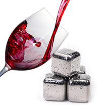 Stainless Steel Ice Cubes, Reusable Chilling Stones for Whiskey Wine, Keep Your Drink Cold Longer