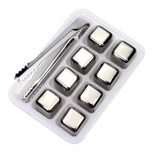 Stainless Steel Ice Cubes, Reusable Chilling Stones for Whiskey Wine, Keep Your Drink Cold Longer