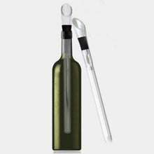 Stainless Steel Ice Wine Chiller Stick With Wine Pourer Wine Cooling Stick Cooler Beer Beverage Frozen Stick Ice Cooler Bar Tool