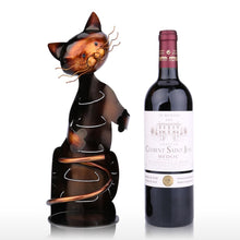 TOOARTS Cat Wine Rack Wine Holder Shelf Metal Sculpture Practical Sculpture Wine stand Home Decoration Interior Crafts