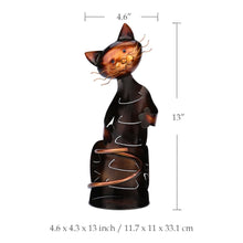 TOOARTS Cat Wine Rack Wine Holder Shelf Metal Sculpture Practical Sculpture Wine stand Home Decoration Interior Crafts