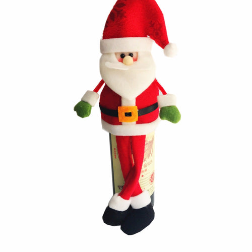 Wine Bottle Cover Bags Merry Christmas Decorations for Home Santa Claus Snowman Xmas Noel Dinner Decor Natal New Year Decoration