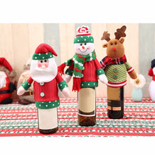 Wine Bottle Cover Bags Merry Christmas Decorations for Home Santa Claus Snowman Xmas Noel Dinner Decor Natal New Year Decoration