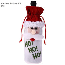 Wine Bottle Cover Bags Merry Christmas Decorations for Home Santa Claus Snowman Xmas Noel Dinner Decor Natal New Year Decoration