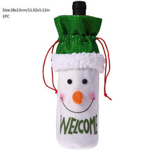 Wine Bottle Cover Bags Merry Christmas Decorations for Home Santa Claus Snowman Xmas Noel Dinner Decor Natal New Year Decoration