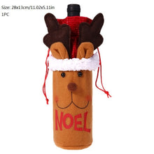 Wine Bottle Cover Bags Merry Christmas Decorations for Home Santa Claus Snowman Xmas Noel Dinner Decor Natal New Year Decoration