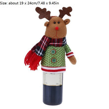 Wine Bottle Cover Bags Merry Christmas Decorations for Home Santa Claus Snowman Xmas Noel Dinner Decor Natal New Year Decoration