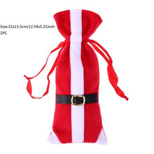 Wine Bottle Cover Bags Merry Christmas Decorations for Home Santa Claus Snowman Xmas Noel Dinner Decor Natal New Year Decoration